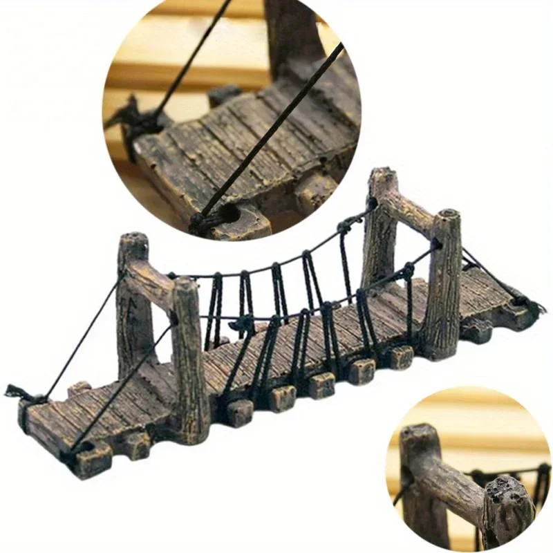 Aquarium Fish Bridge - 1Pc Aquarium Ornament Decoration House with