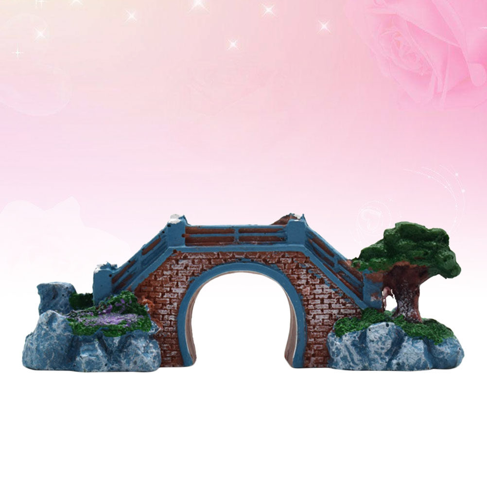 Aquarium Fish Bridge - Fish Tank Resin Bridge Decorative Aquarium