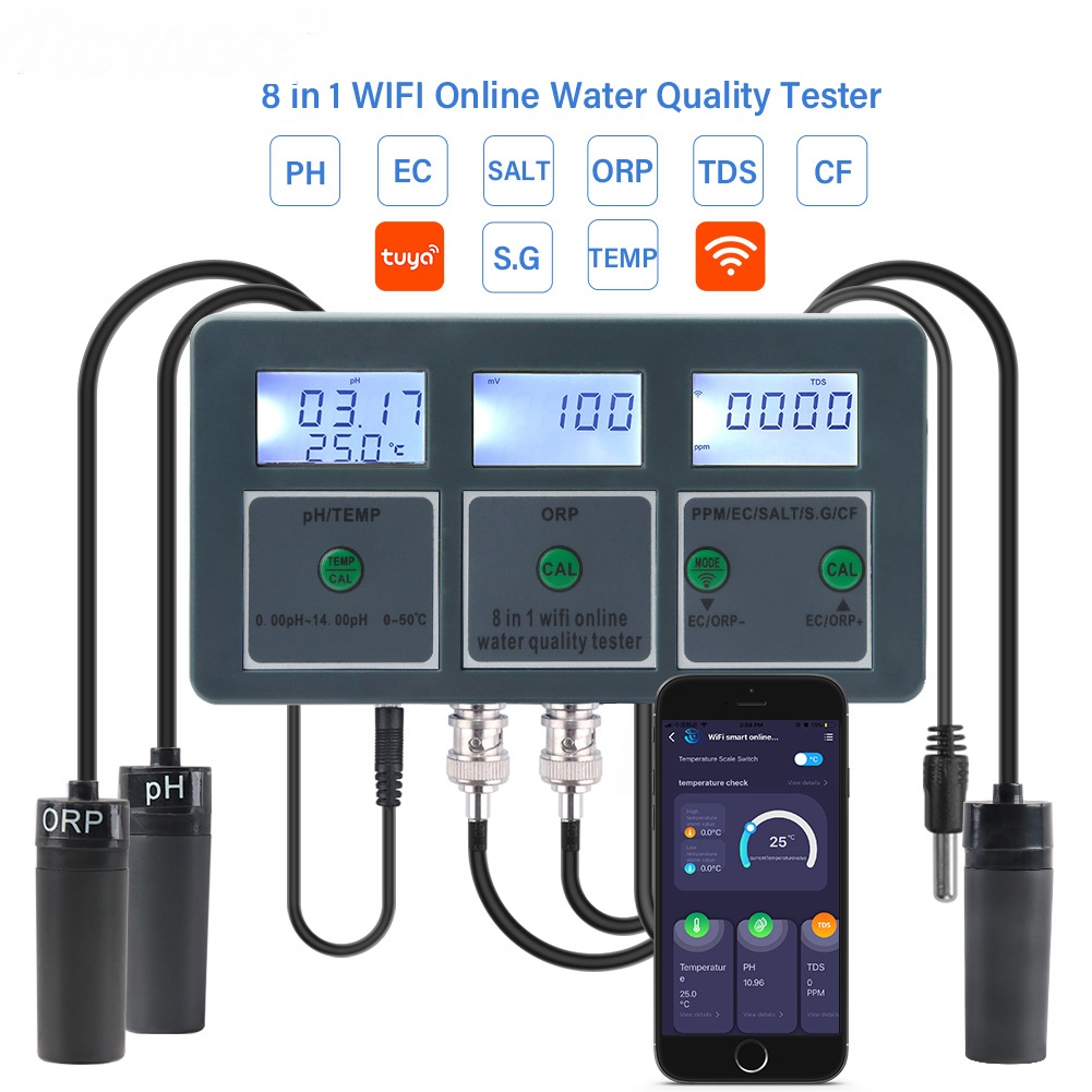 Aquarium Fish In Online - Tuya WiFi Digital PH ORP TDS