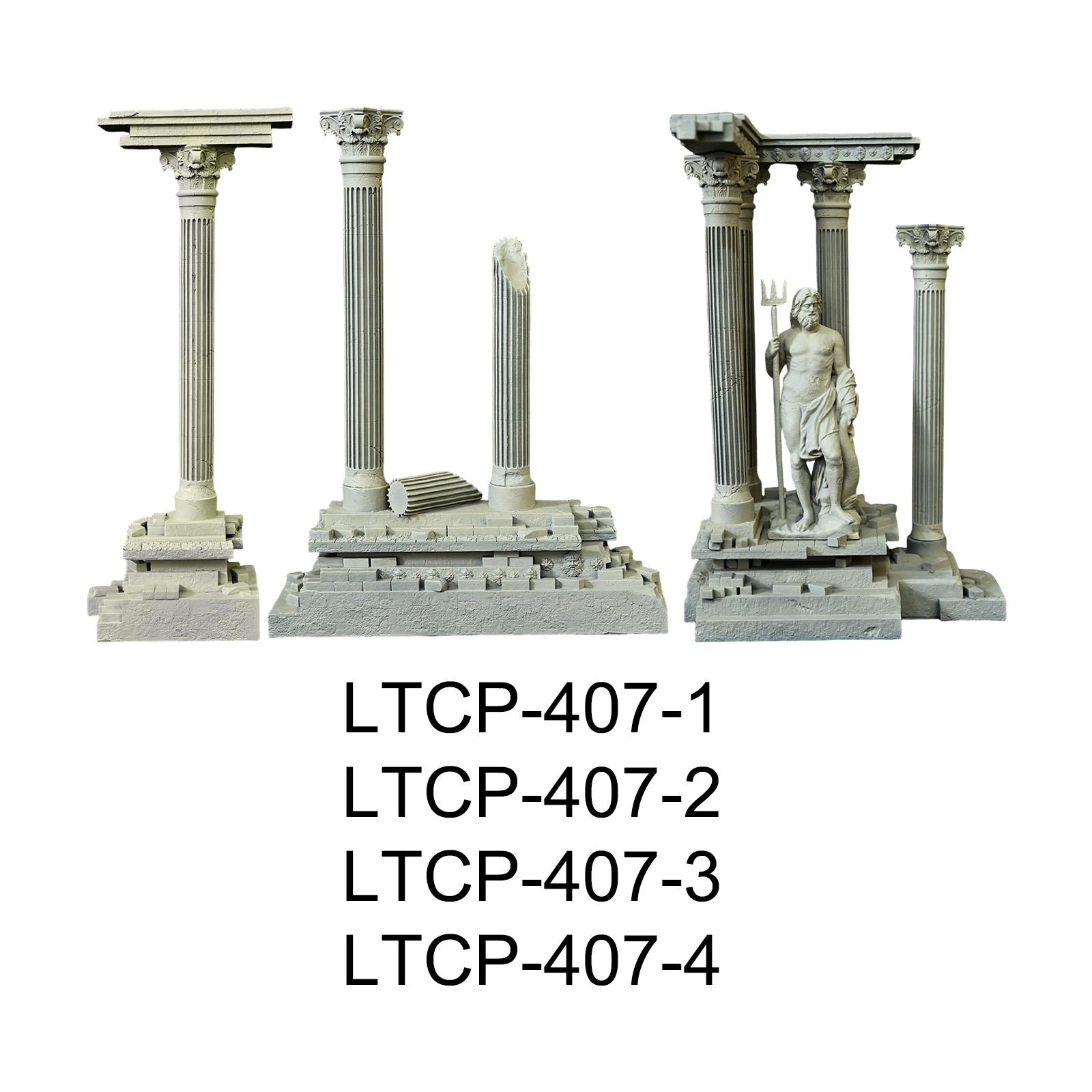Aquarium Fish Beautiful - Roman Column Decoration Resin Fish Tank