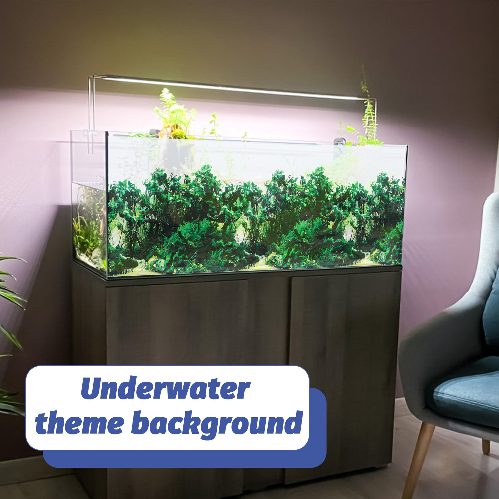 Aquarium Fish Unique - Fish Tank Background Paper Thickened Decorative