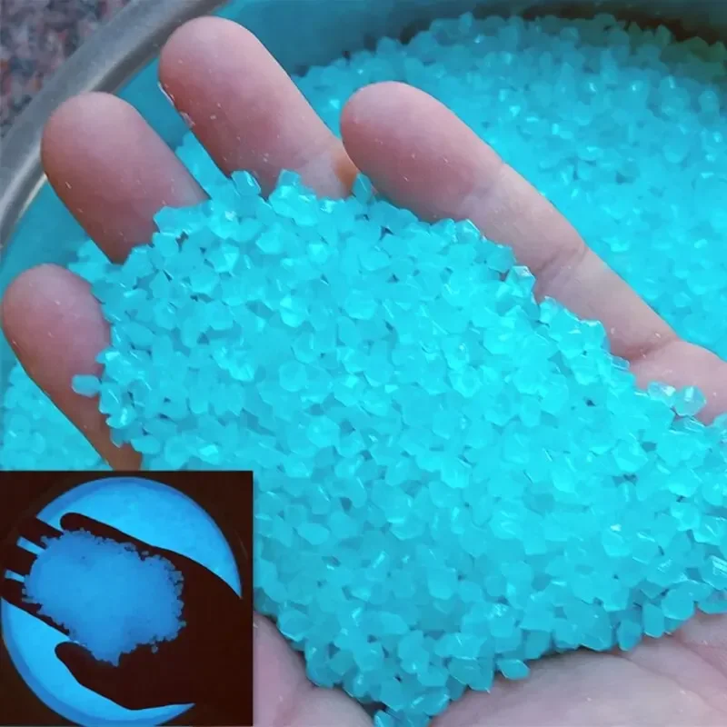 Aquarium Fish Gallery - 1000pcs 3-5mm Luminous Sand Glow in