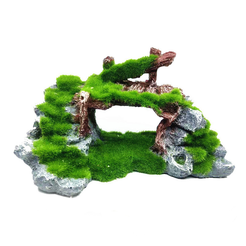 Aquarium Fish Bridge - 1PC Resin Rockery Bridge Aquariums Decorations
