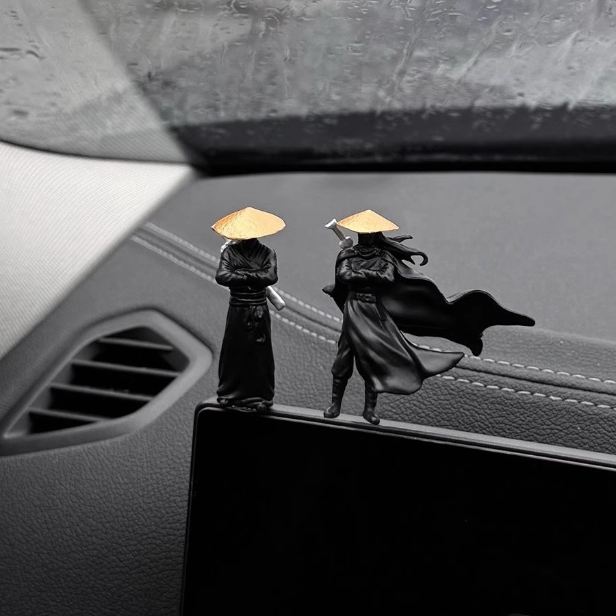 Aquarium Fish Accessories - Car Interior Accessories Doll Miniature Jianghu