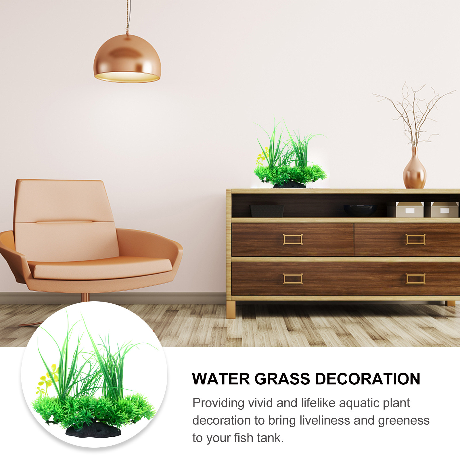 2Pcs Vivid Plastic Artificial  - đánh giá và giá Aquarium Fish Low Maintenance