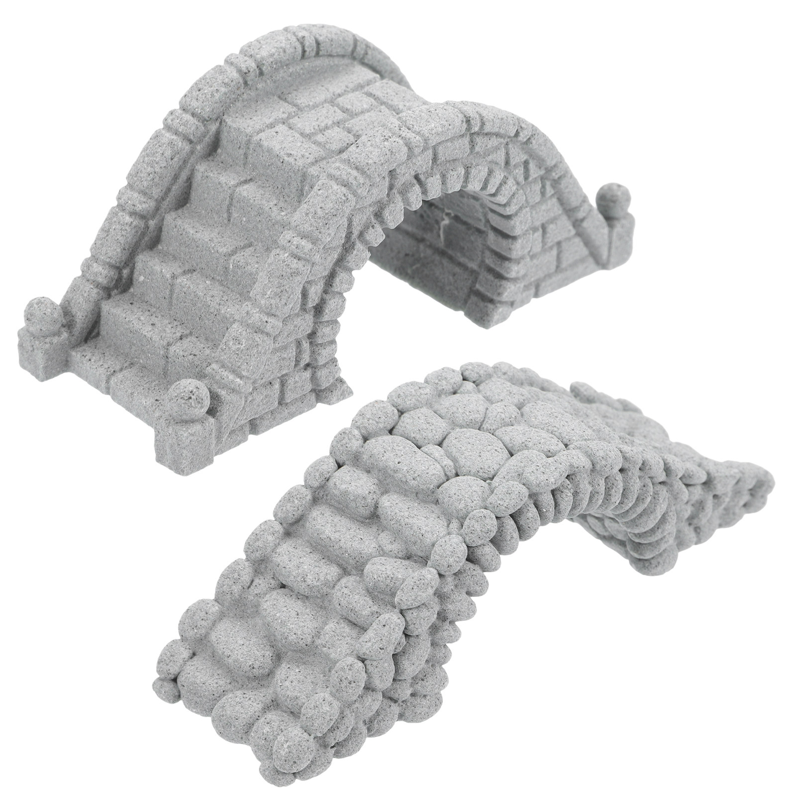 2Pcs Lifelike Miniature Stone  - đánh giá và giá Aquarium Fish Bridge