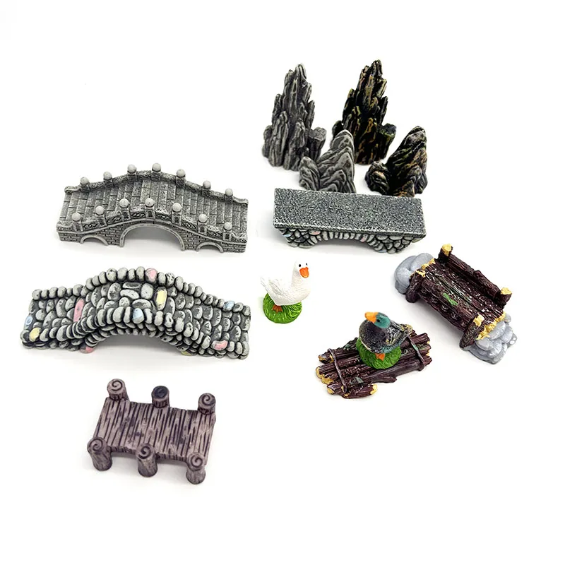 Mini Aquarium Resin Bridge Dec - đánh giá và giá Aquarium Fish Bridge