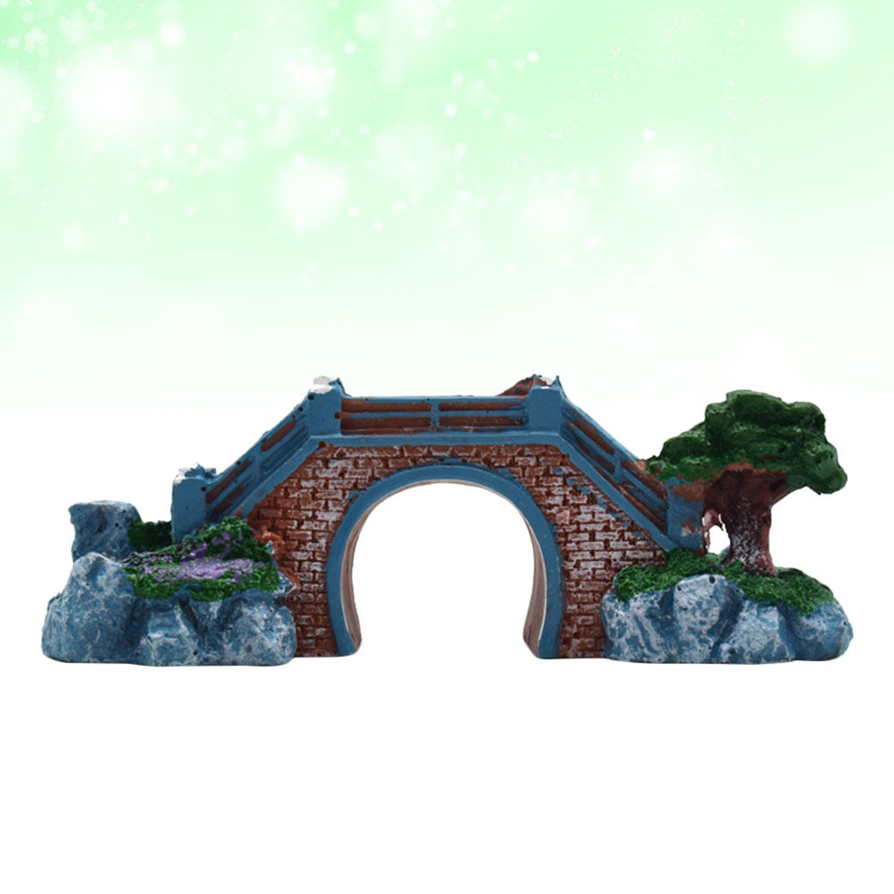 Fish Tank Resin Bridge Decorat - đánh giá và giá Aquarium Fish Bridge