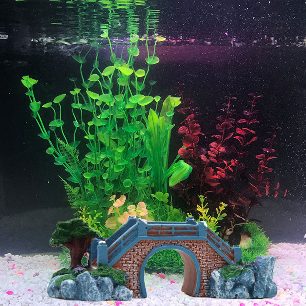 Fish Tank Resin Bridge Decorat - đánh giá và giá Aquarium Fish Bridge