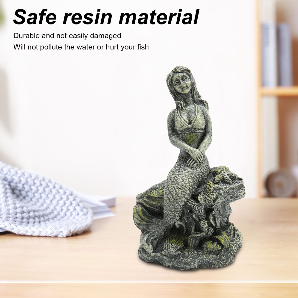 Resin Aquarium Mermaid Statue  - đánh giá và giá Aquarium Fish Beautiful