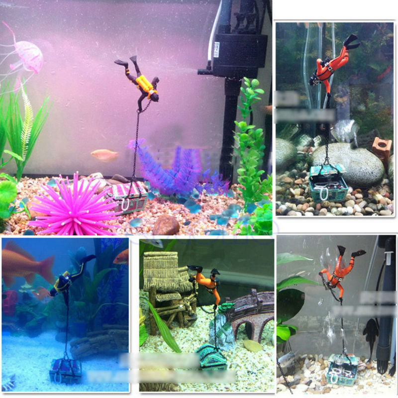 Treasure Frogman Aquarium Orna - đánh giá và giá Aquarium Fish Of The World