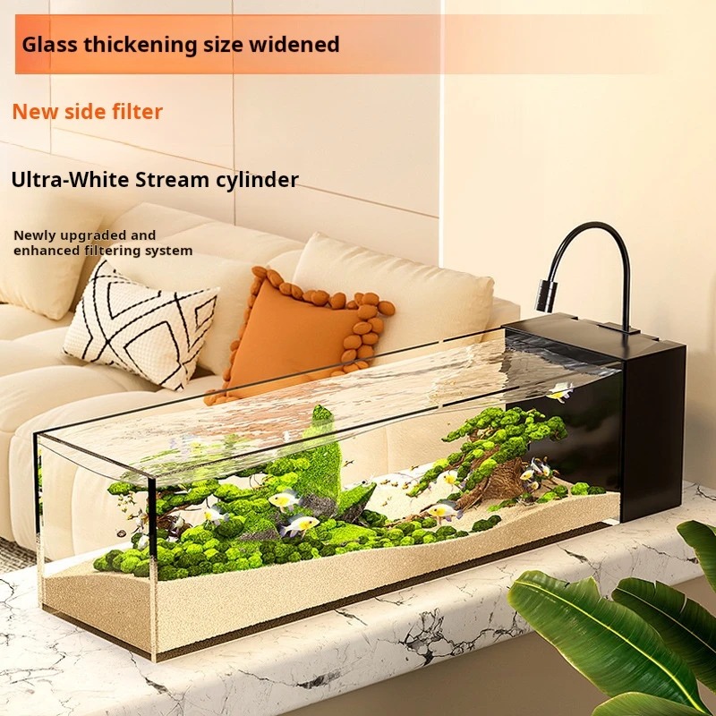 Ultra-Clear Glass Desktop Fish - đánh giá và giá Aquarium Fish Cichlid
