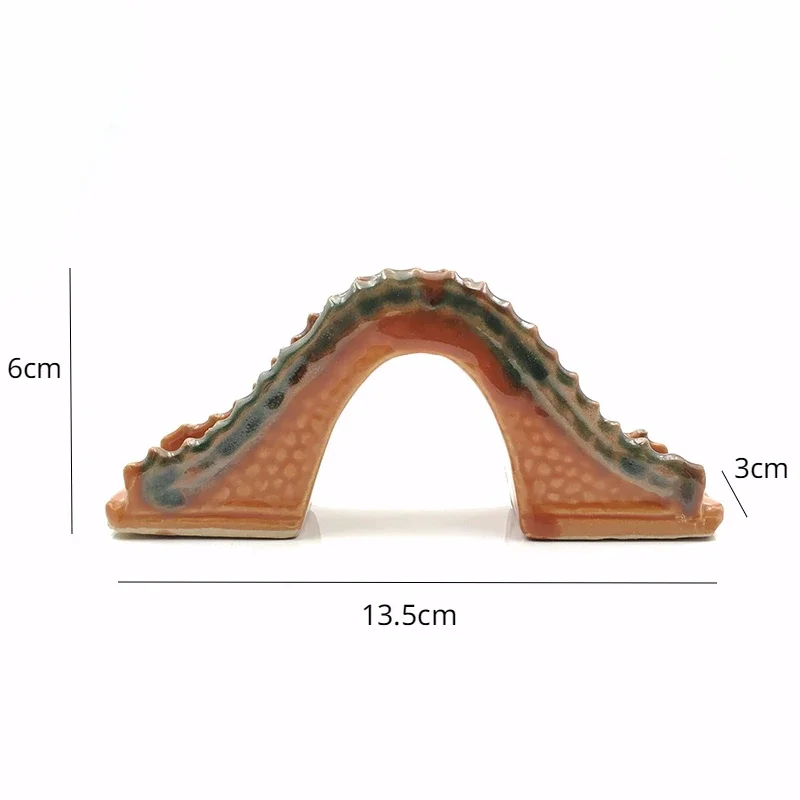 Resin Ceramic Jade Bridge Fish - đánh giá và giá Aquarium Fish Bridge