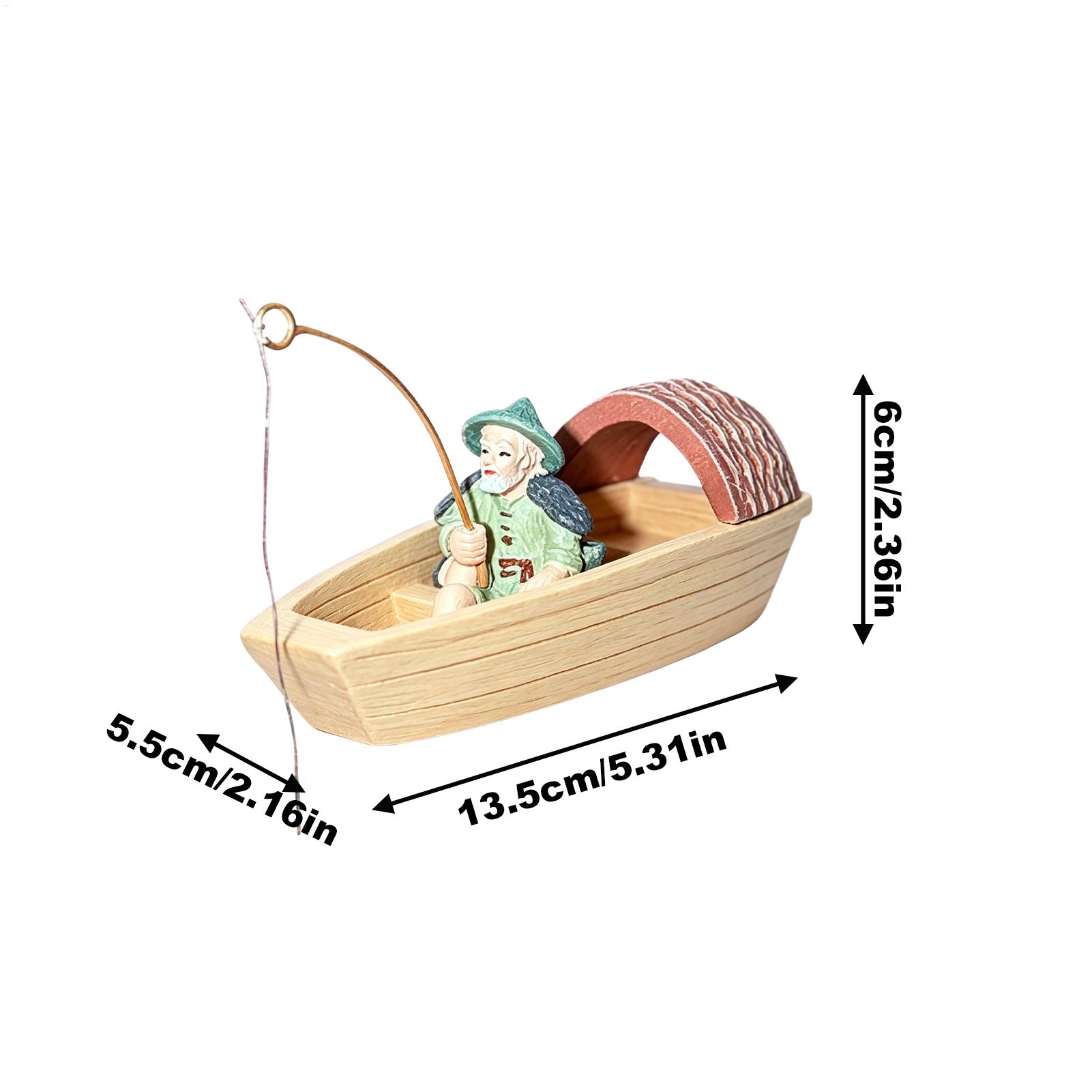 Resin Floating Fisherman Boat  - đánh giá và giá Aquarium Fish Cichlid