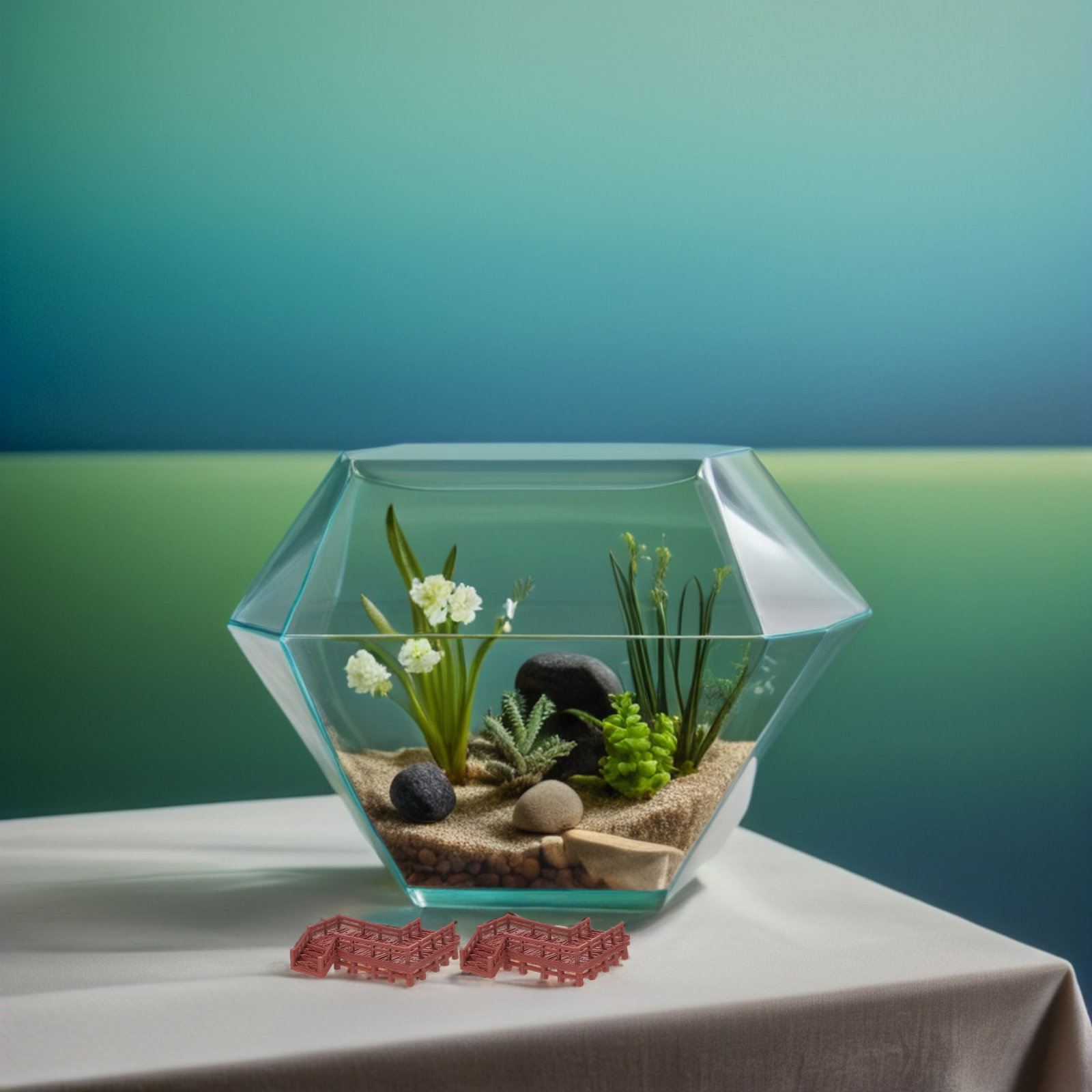 4Pcs Miniature Landscape Bridg - đánh giá và giá Aquarium Fish Bridge