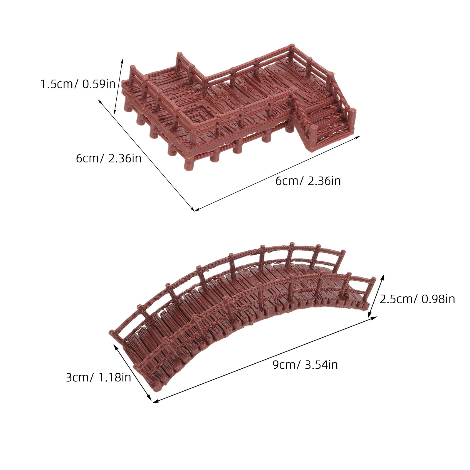 4Pcs Miniature Landscape Bridg - đánh giá và giá Aquarium Fish Bridge