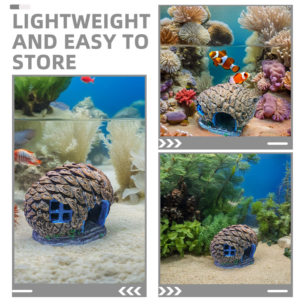 Pinecone Hideout Fish Tank Dec - đánh giá và giá Aquarium Fish Unique