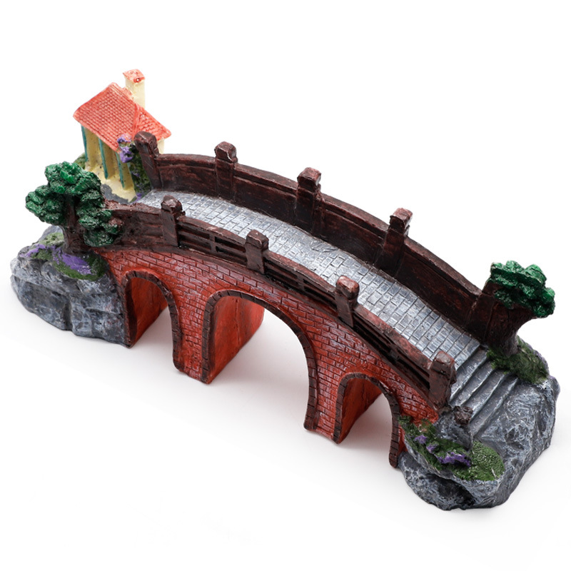 Hồ Cá Cá Vintage Cầu Trang Trí - đánh giá và giá Aquarium Fish Bridge