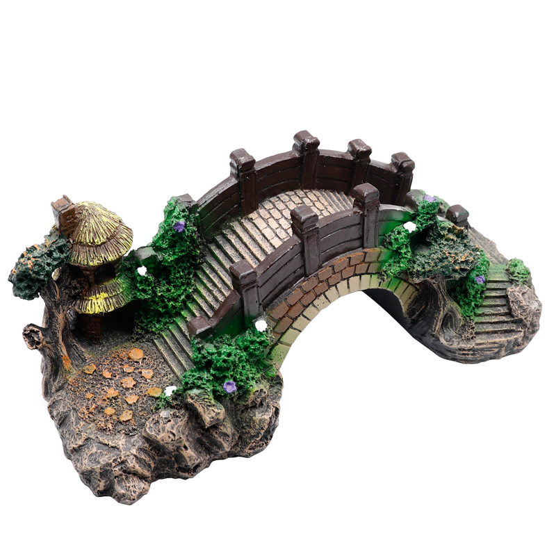 Hồ Cá Cá Vintage Cầu Trang Trí - đánh giá và giá Aquarium Fish Bridge