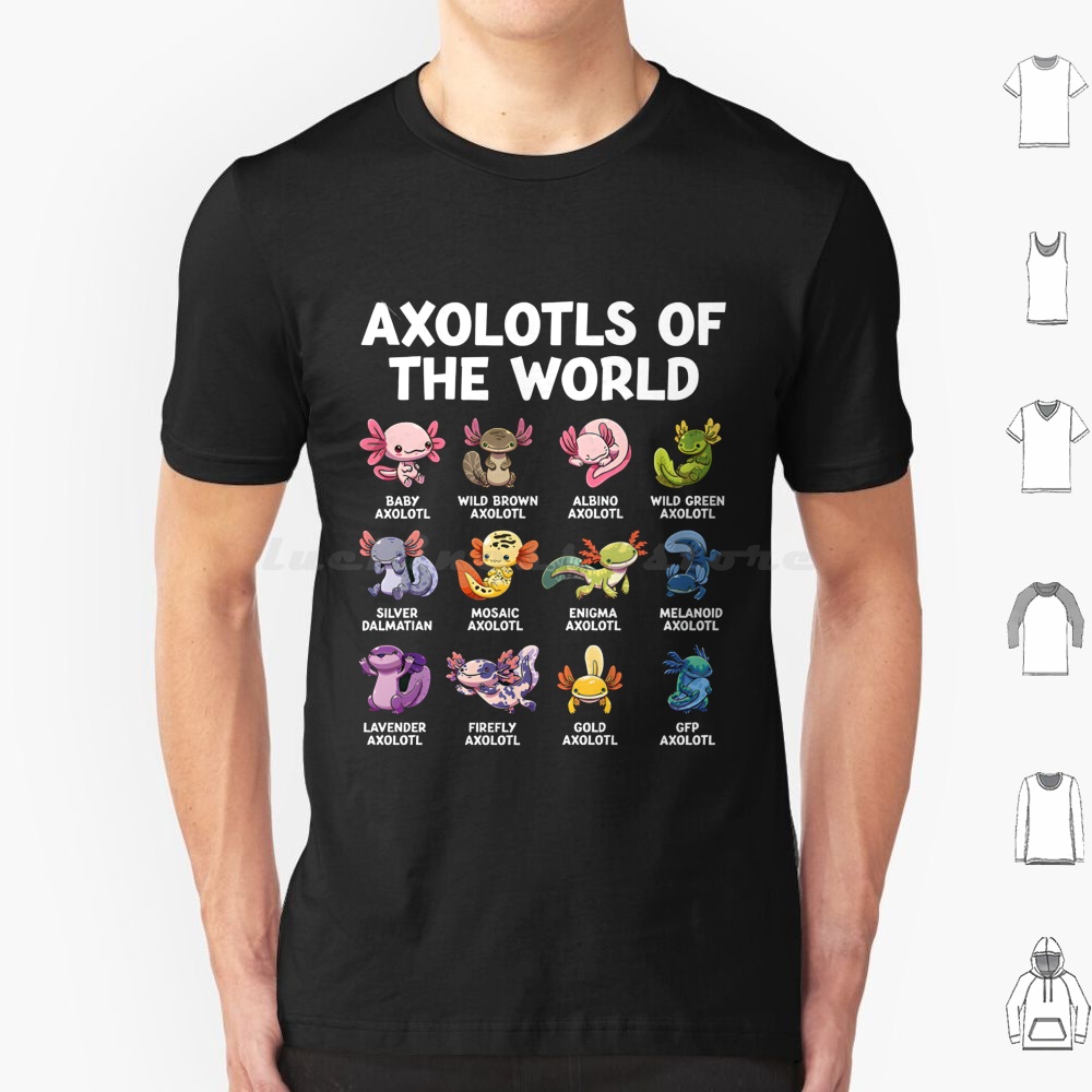 World Axolotls T Shirt 6xl Cot - đánh giá và giá Aquarium Fish Of The World